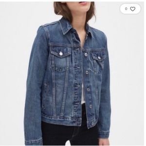 Gap 1969 Medium Wash Distressed Denim Jacket Size Small